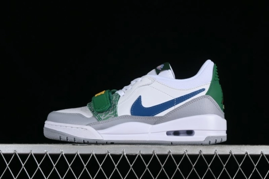 Nike Air Jordan Legacy AJ312 Low Triple Strap Sneakers with Premium Leather - CD9054-140