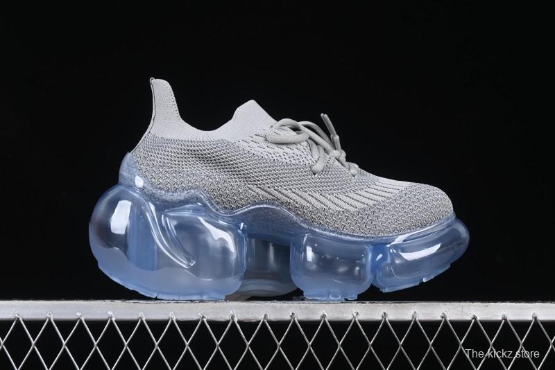 Grounds Big Bubble Heightening Thick Sole Sneakers - AJE5