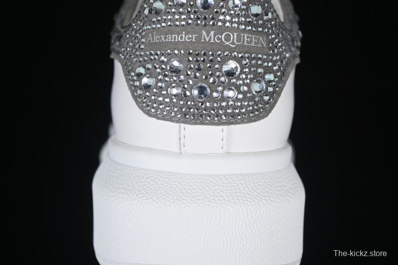 Alexander McQueen Oversized Sneakers with White Rhinestones - D.E5
