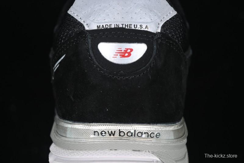 New Balance 990 Series Premium Retro Running Shoes with Carbon Fiber Midsole - M990BK4