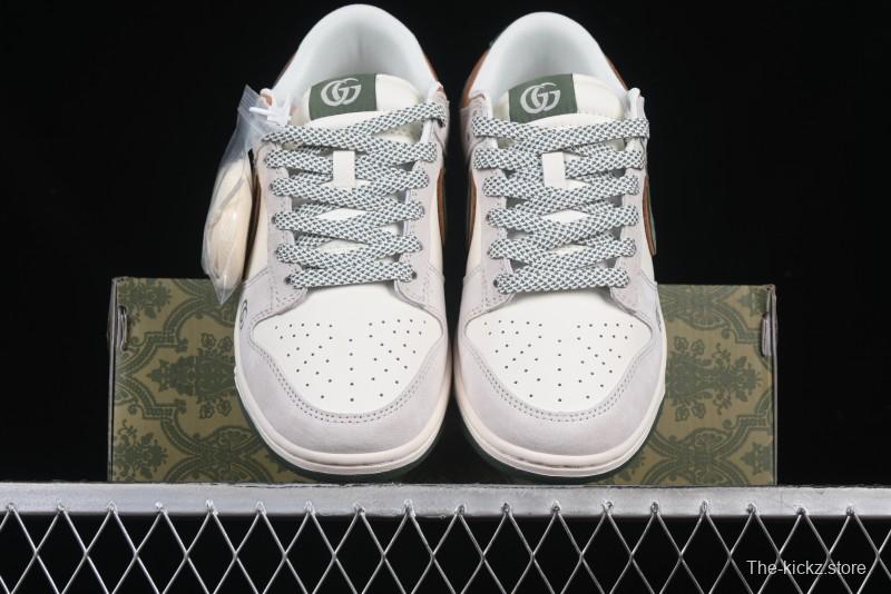 Nike SB Dunk Low Gucci Collaboration Anniversary High-End Custom Low-Top Casual Sneakers - DM6868-026