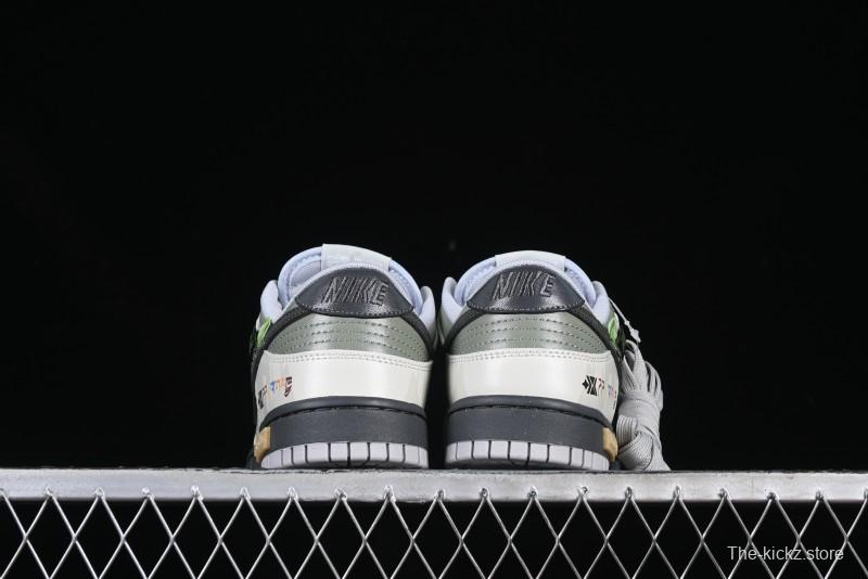 Nike Dunk Retro Low-Top Casual Sneakers with Panda Mischief Mountain Theme - DD1391-103