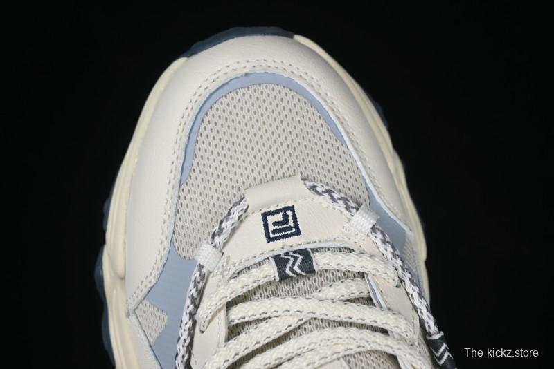 Fila Fusion Retro Mars Running Shoes with Lace-Up Design and Cushioned Sole - F12W432101FSH