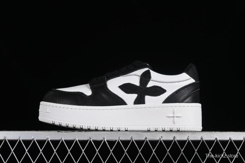 SMFK Comfortable Chunky Sole White Sneakers - T.D4