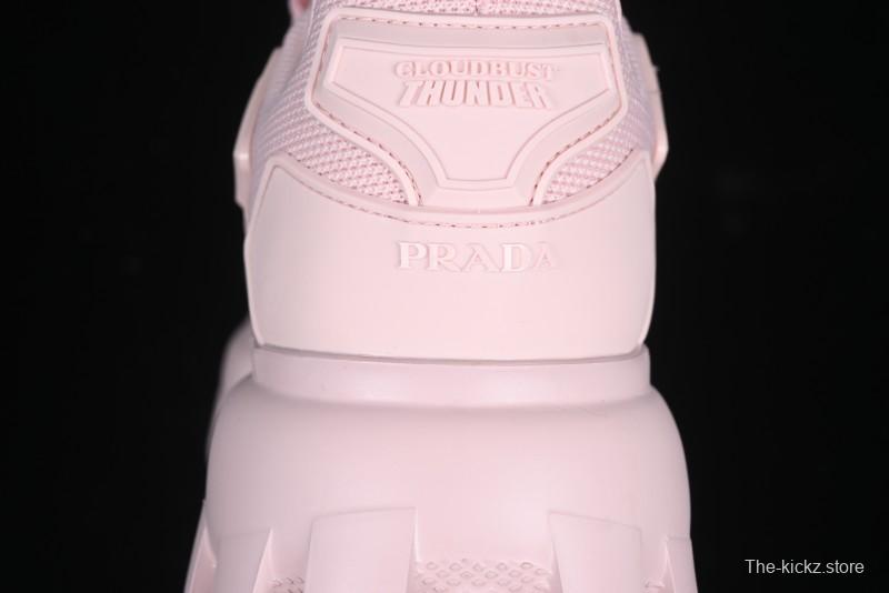 Prada Cloudbust Air Thunder Lifestyle Low-Top Sneakers with Anti-Slip and Wear-Resistant Design - 1E819L