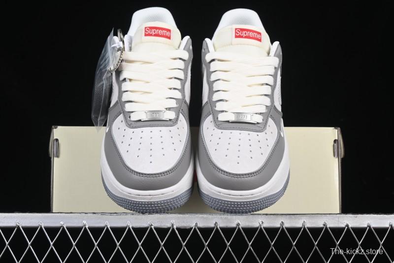 Nike Air Force 1 '07 Low Supreme Collaboration Polka Dot Swoosh Casual Sneakers - DM6688-023