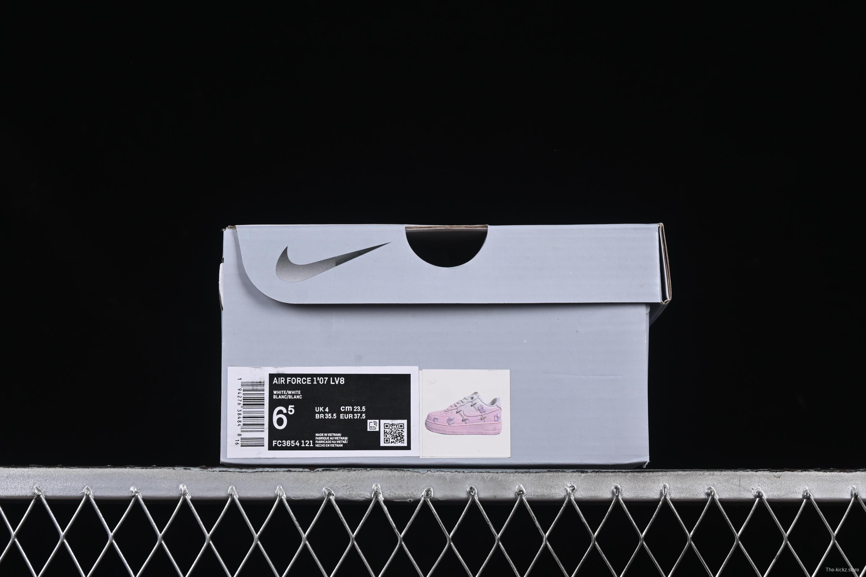 Nike Air Force 1'07 Low Casual Sneakers with Cherry Blossom Inspired Design - FC3654-121