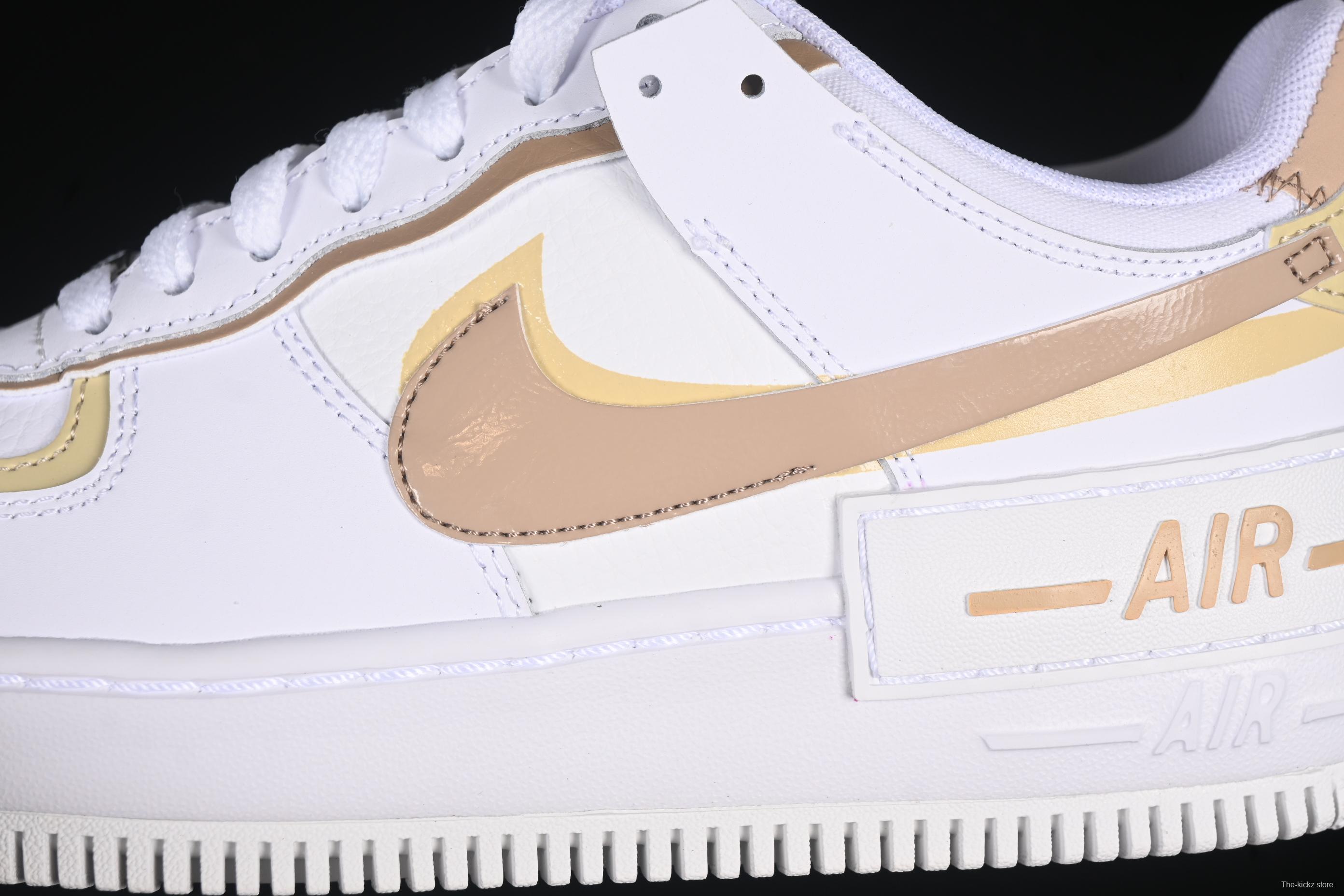 Nike Air Force 1 Shadow Low-Top Sneakers with Lightweight EVA Midsole and Anti-Slip RB Rubber Outsole - DZ1847-111