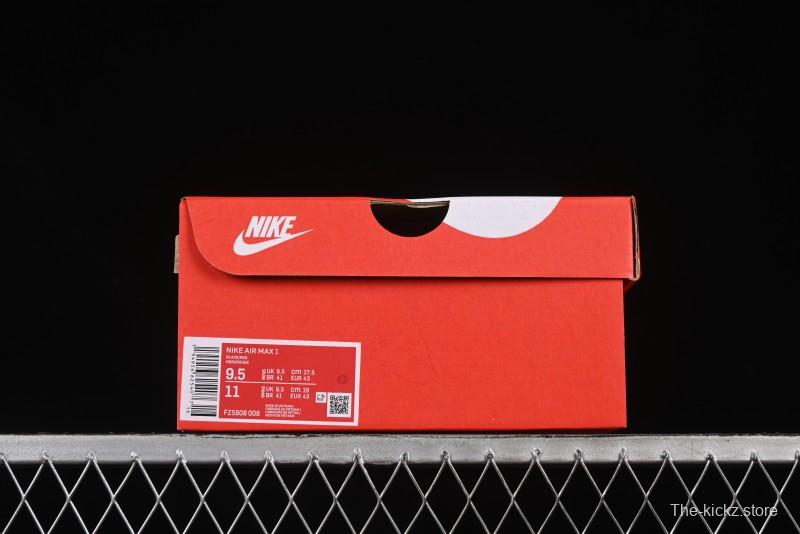 Nike Air Max 1 Retro Running Shoes with Half-Sole Air Cushion - FZ5808-008