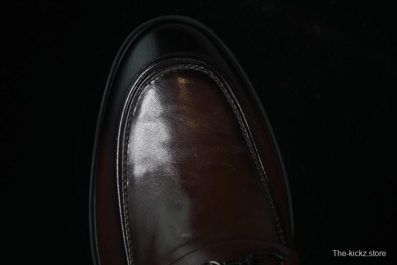 ECCO London Collection Slip-On Business Men's Leather Shoes with Wide Toe Design and Innovative Sole - 61160801002