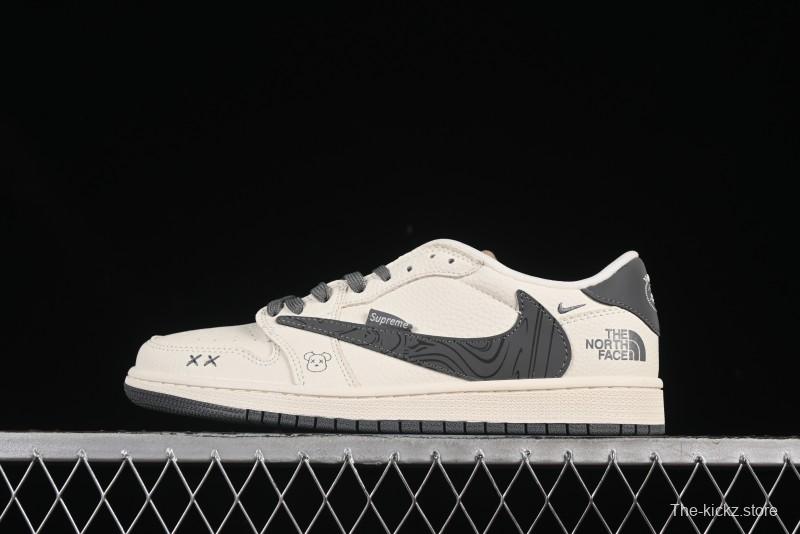 Nike Travis Scott x Fragment Design x Air Jordan 1 Low OG SP AJ1 Low Top Casual Sneakers - XS2024-013