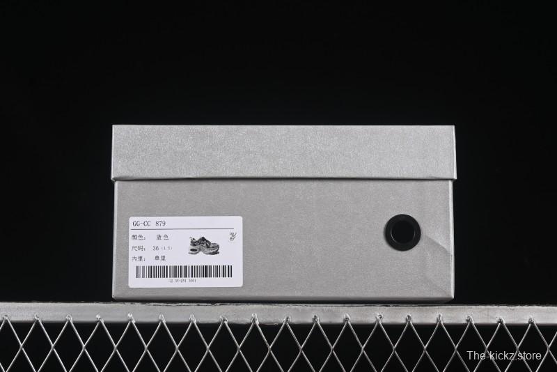 GG-CC Casual Fashion Sporty Chunky Platform Sneakers Series 879 Blue