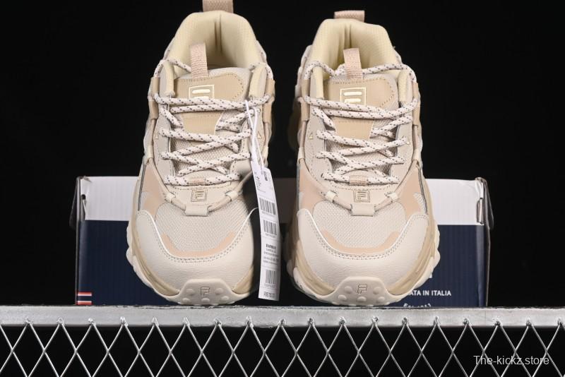 Fila Heritage Fluid Cat Paw 5.0 Retro Dad Shoes with Lace-Up Design - F12M412105FOS