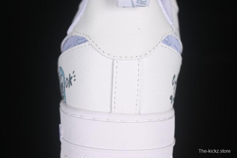 Nike Air Force 1'07 Low "Sesame Street" Custom Casual Sneakers - FB8971-080