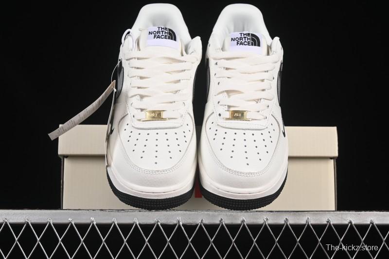 Nike Air Force 1 '07 Low The North Face Collaboration Beige Double Swoosh Casual Sneakers - AM1588-006