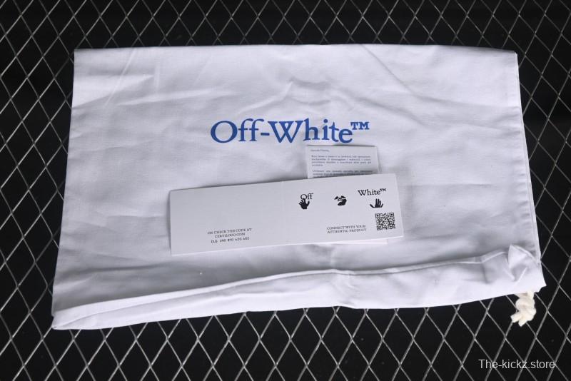 Off-White Out Of Office Low-Top Fashion Sneakers White Blue Star - AJD4