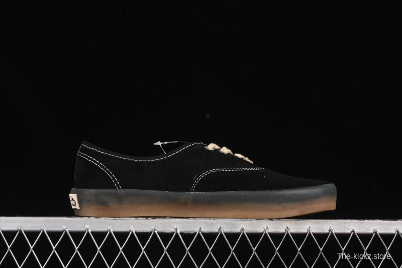 Vans Premium Authentic Suede Retro Sneakers with Translucent Rubber Sole - VN000CRQ6RJ