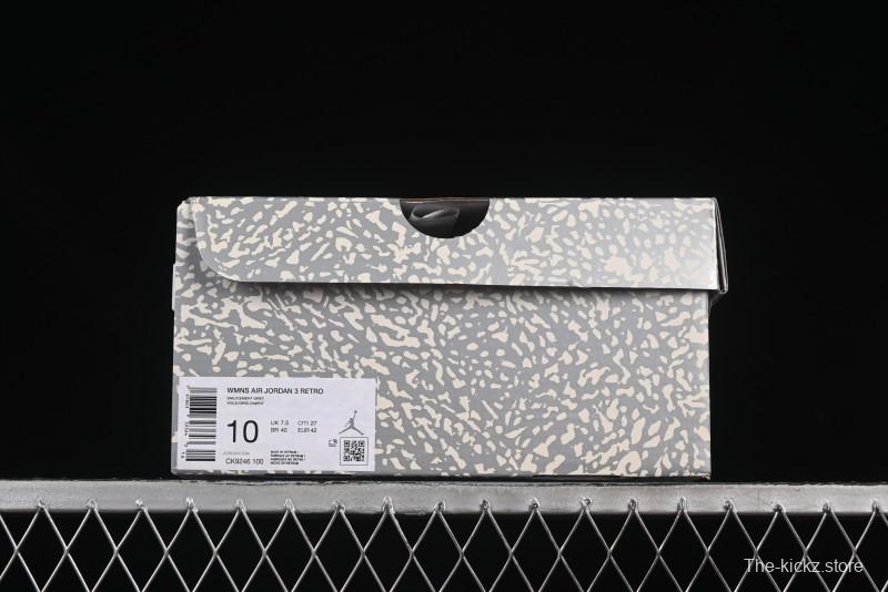 Nike Air Jordan 3 Retro OG Sail Metallic Silver - CK9246-100