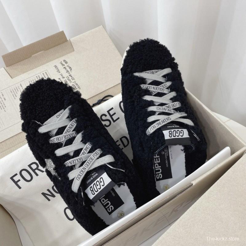 2024 GGDB Black Fur Slippers MJ00280