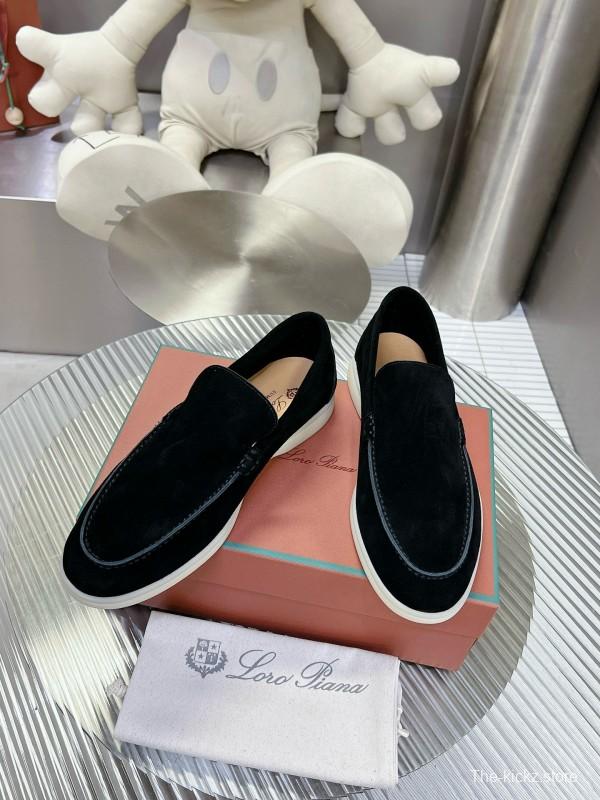 2024 Unisex LP Black Suede Loafers MJ00270