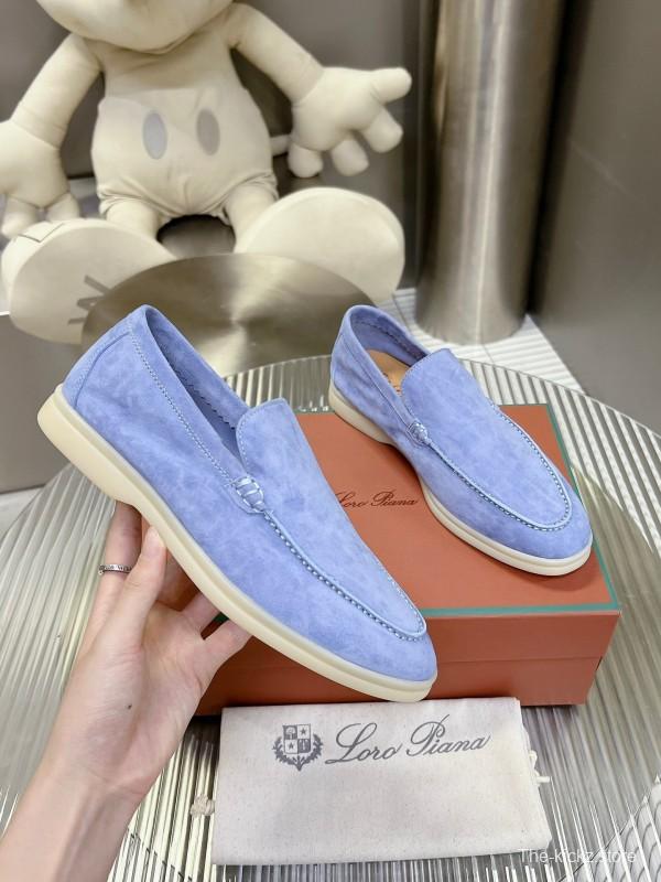 2025 Men LP Blue Suede Loafers LY00260