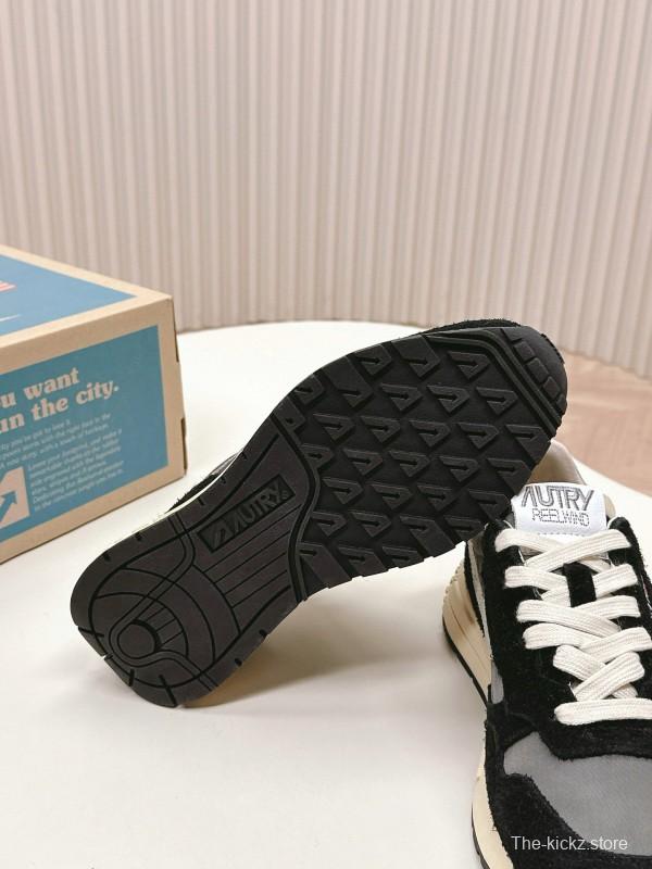 2024 Unisex Autry Black Grey White Leather Mesh Sneakers MJ00330