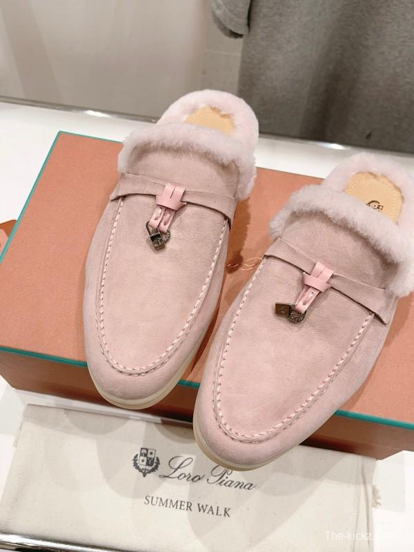 2024 Slippers LP Pink Suede Slippers