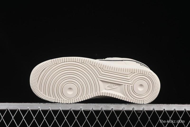 Nike Air Force 1 '07 Low Just Do It Gray Blue Denim Casual Sneakers - CS5288-012