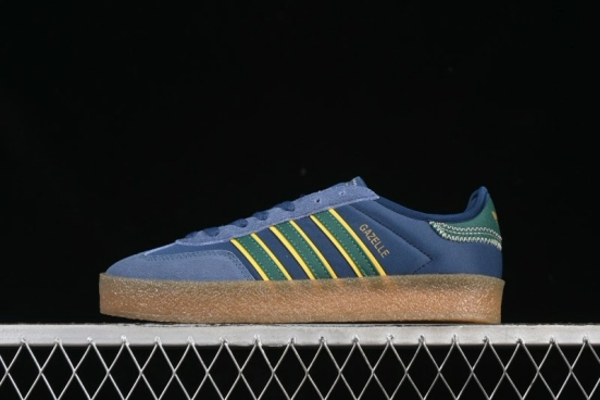 Adidas Originals Gazelle S By JR5408 Clot Collaboration Platform Casual Slip-Resistant Wear-Resistant Low-Top Sneakers