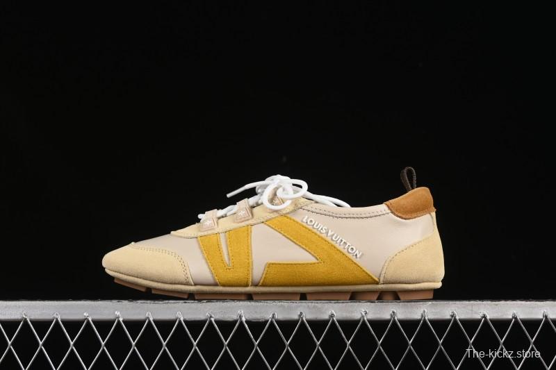 Louis Vuitton Sneakerina Round Toe Lace-Up Ballet Style Flat Training Shoes