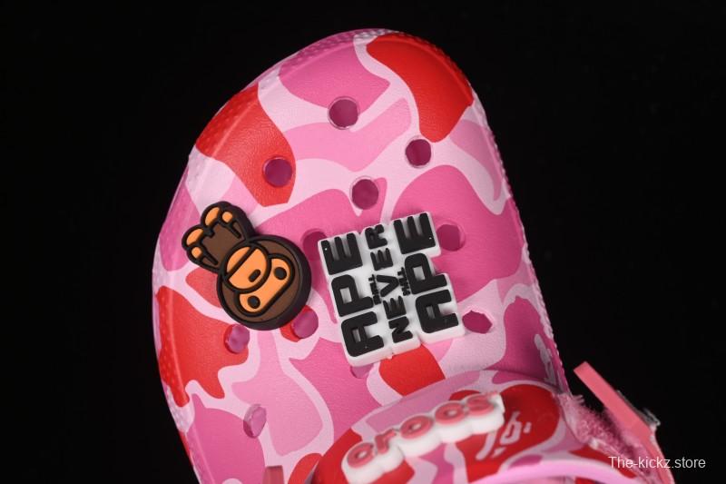 Bape x Crocs Classic Clog Camo Print Comfortable Versatile Clogs - B.D4