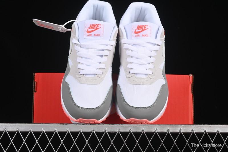 Nike Air Max 1 Retro Running Shoes with Half-Sole Air Cushion - 599820-100