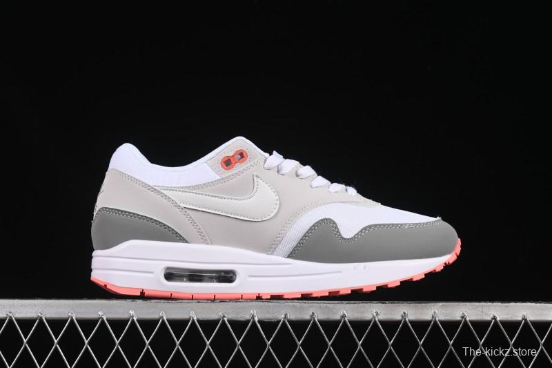 Nike Air Max 1 Retro Running Shoes with Half-Sole Air Cushion - 599820-100