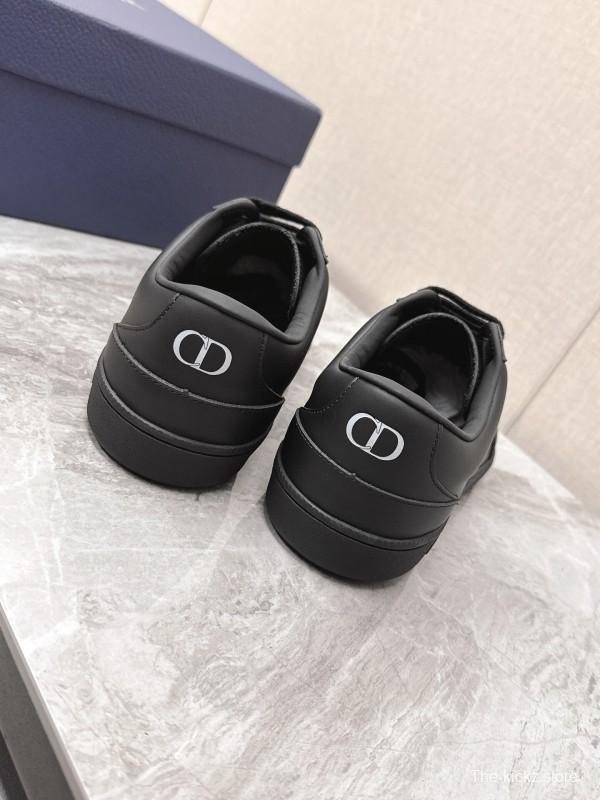 2025 Men Dior Black Leather Sneakers KFY00300