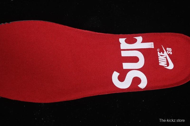 Nike Supreme x Dunk SB Dunk Low Casual Skate Shoes Gray Purple - HQ8487-500