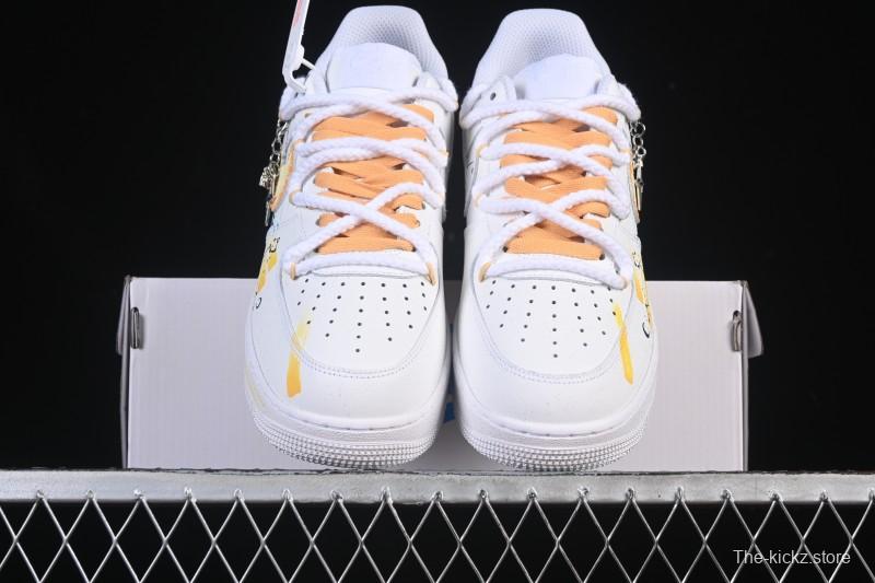 Nike Air Force 1 '07 Low Leo Hand-Painted Doodle Zodiac Series Low-Top Casual Sneakers - 723-822
