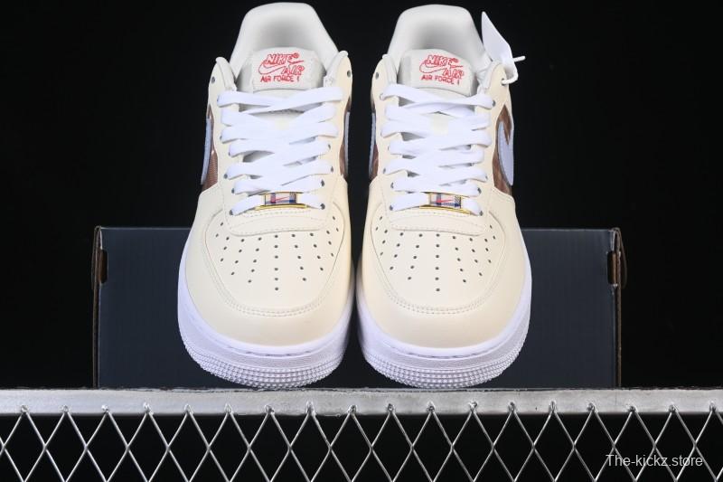Nike Air Force 1'07 Low Casual Sneakers with Full-Length Air Cushion - IH7352-001