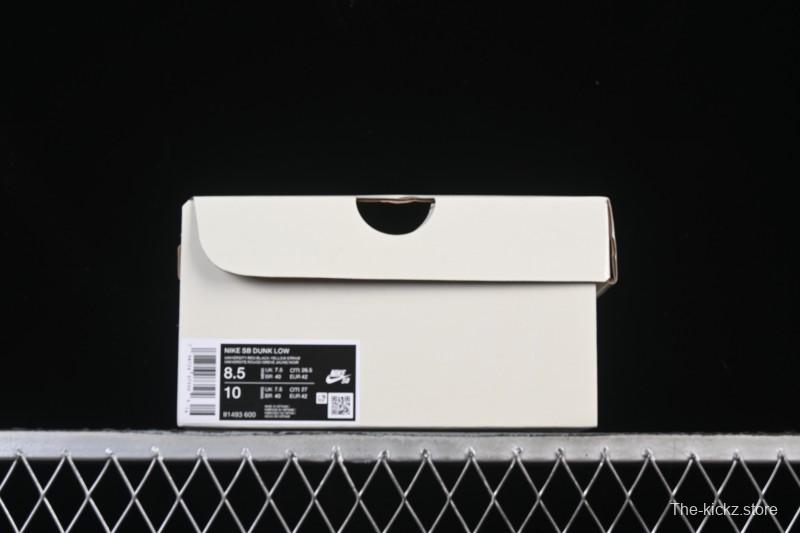 Nike SB Dunk Low Nardwuar Collaboration Scottish Plaid Low-Top Casual Skate Shoes - II1493-600