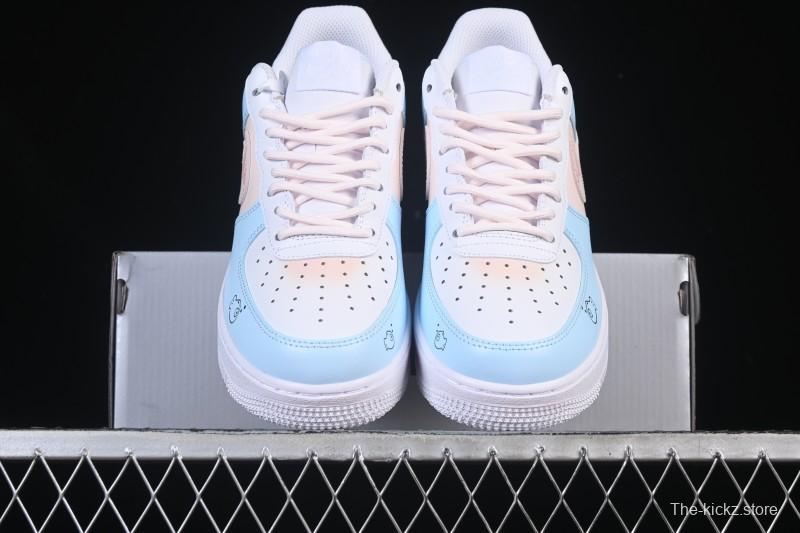 Nike Air Force 1 '07 Low Casual Sneakers with Custom Design - ZH0316-107