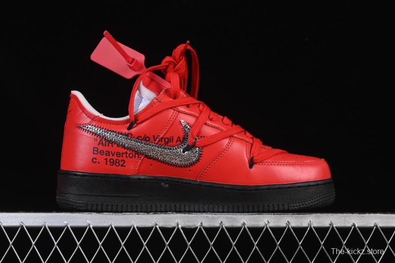 Nike Off White Air Force 1 '07 Low Casual Sports Sneakers - DD1876-600