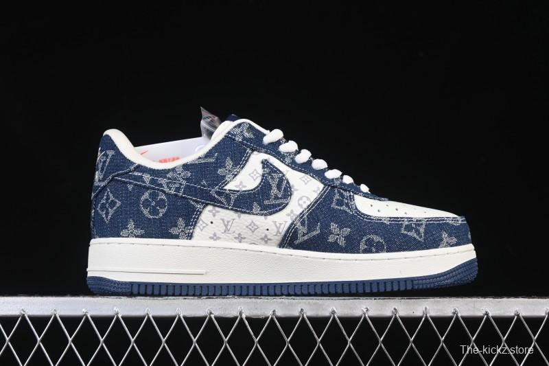Nike Air Force 1 '07 Low LV Collaboration White Blue Casual Sneakers - YF9511-811