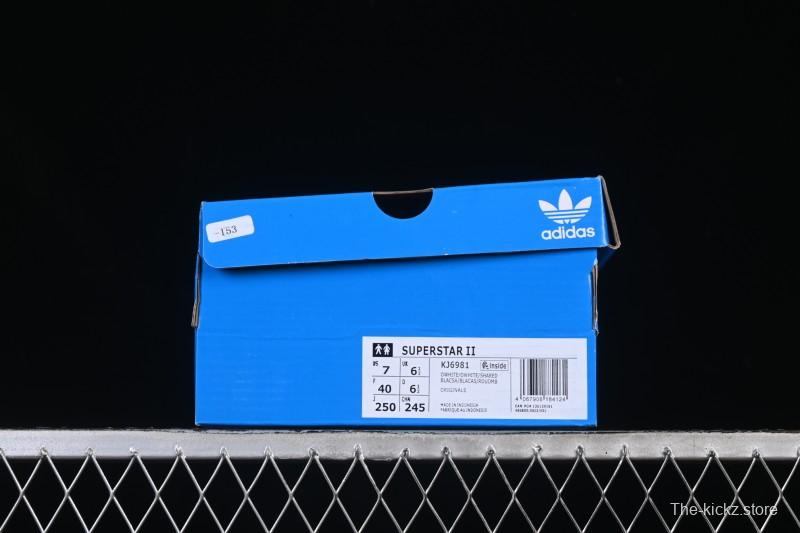 Adidas Superstar II Casual Sneakers with Shell Toe Design - KJ6981