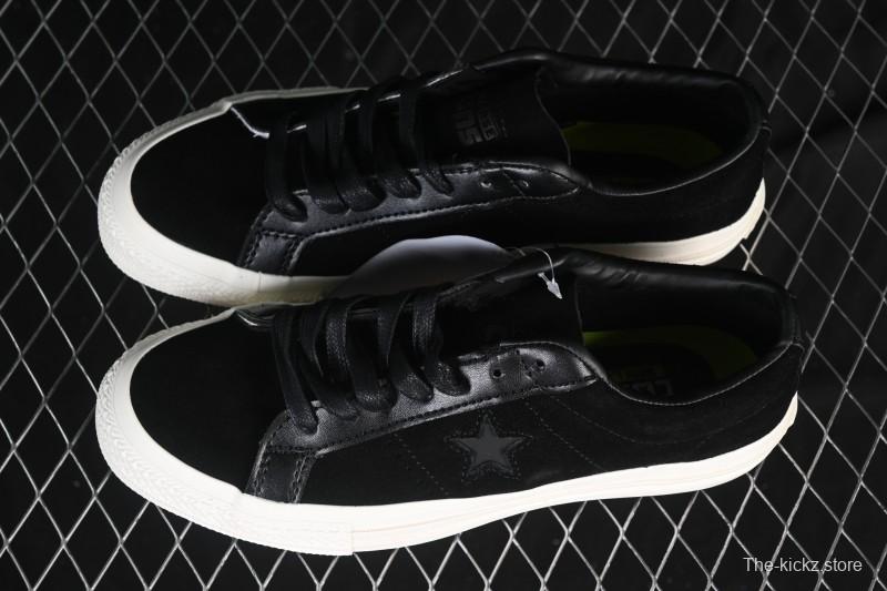 Converse One Star Suede Black Low Top Casual Skate Shoes - 149908C
