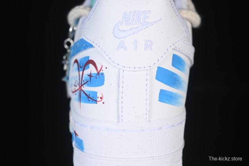 Nike Air Force 1 '07 Low Aries Hand-Painted Doodle Zodiac Series Casual Sneakers - 321-419