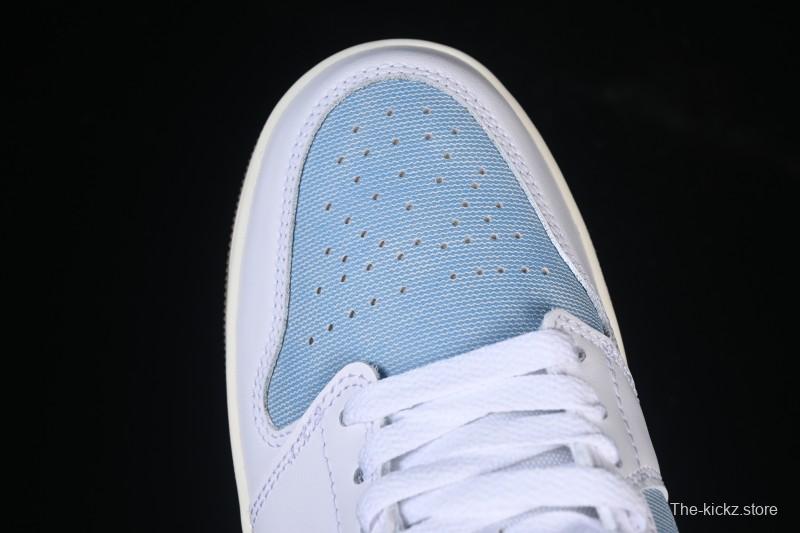 Nike Air Jordan 1 Low Denim Worn Blue Retro Basketball Shoes - HQ2004-400