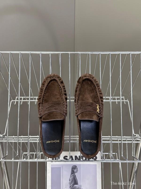 Saint Laurent Classic Loafer Mule Flats - KFY00320