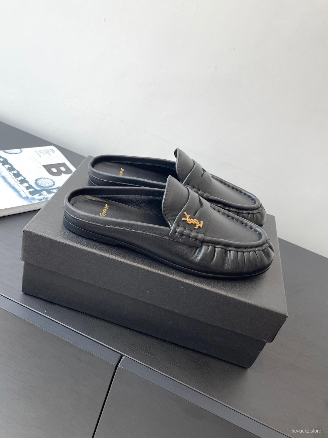 Saint Laurent Classic Loafer Mule Flats - KFY00320