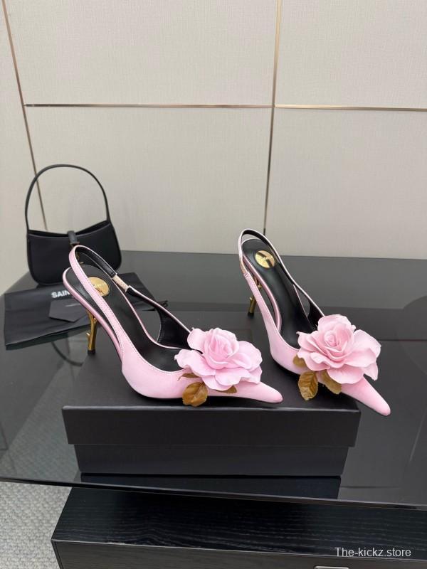 Saint Laurent 25FW Spring Collection Rose Thorn High Heels - KFY00320