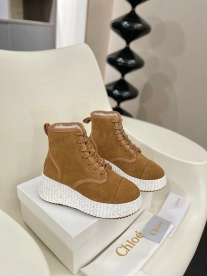 Chloe 2025 SS New Snow Boots with Lightweight Rubber Sole - LY00350