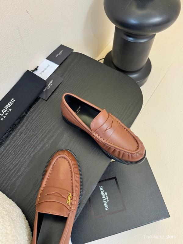 Saint Laurent Classic Loafer Leather Shoes - KFY00350